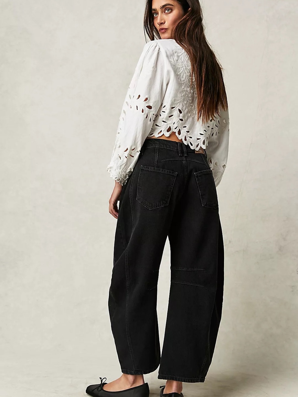 NWT We The Free Good Luck Mid-Rise Barrel Jeans - Picture 2 of 16